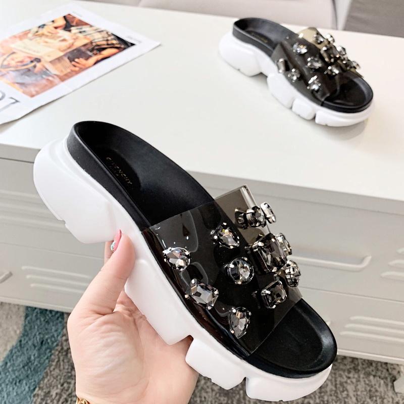 Givenjy  Slippers Black Stones