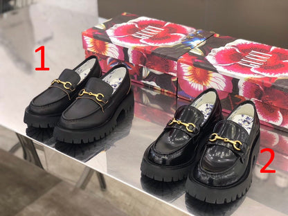 GU Shoes Platform Loafer Lug Sole