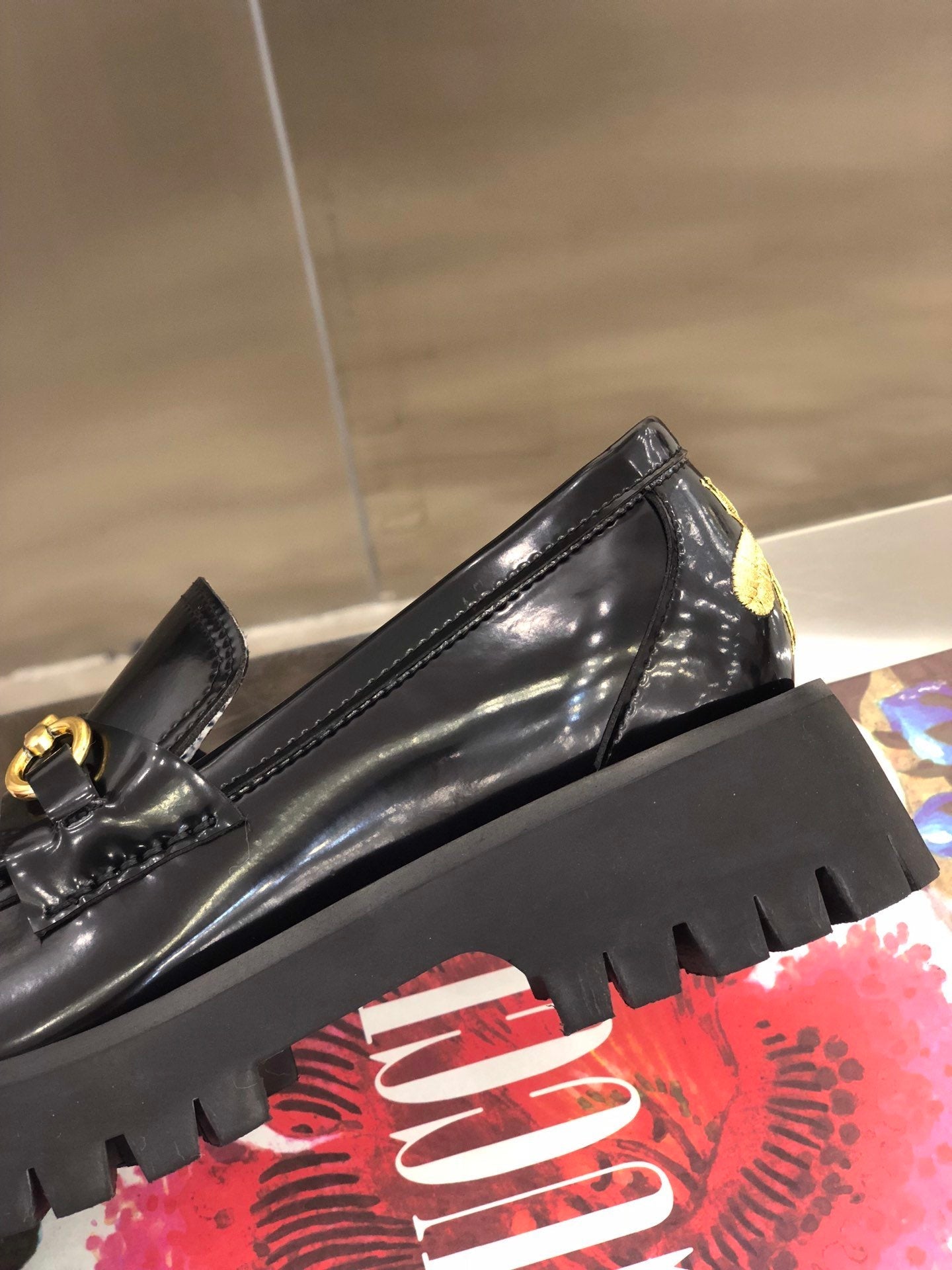 GU Shoes Platform Loafer Lug Sole