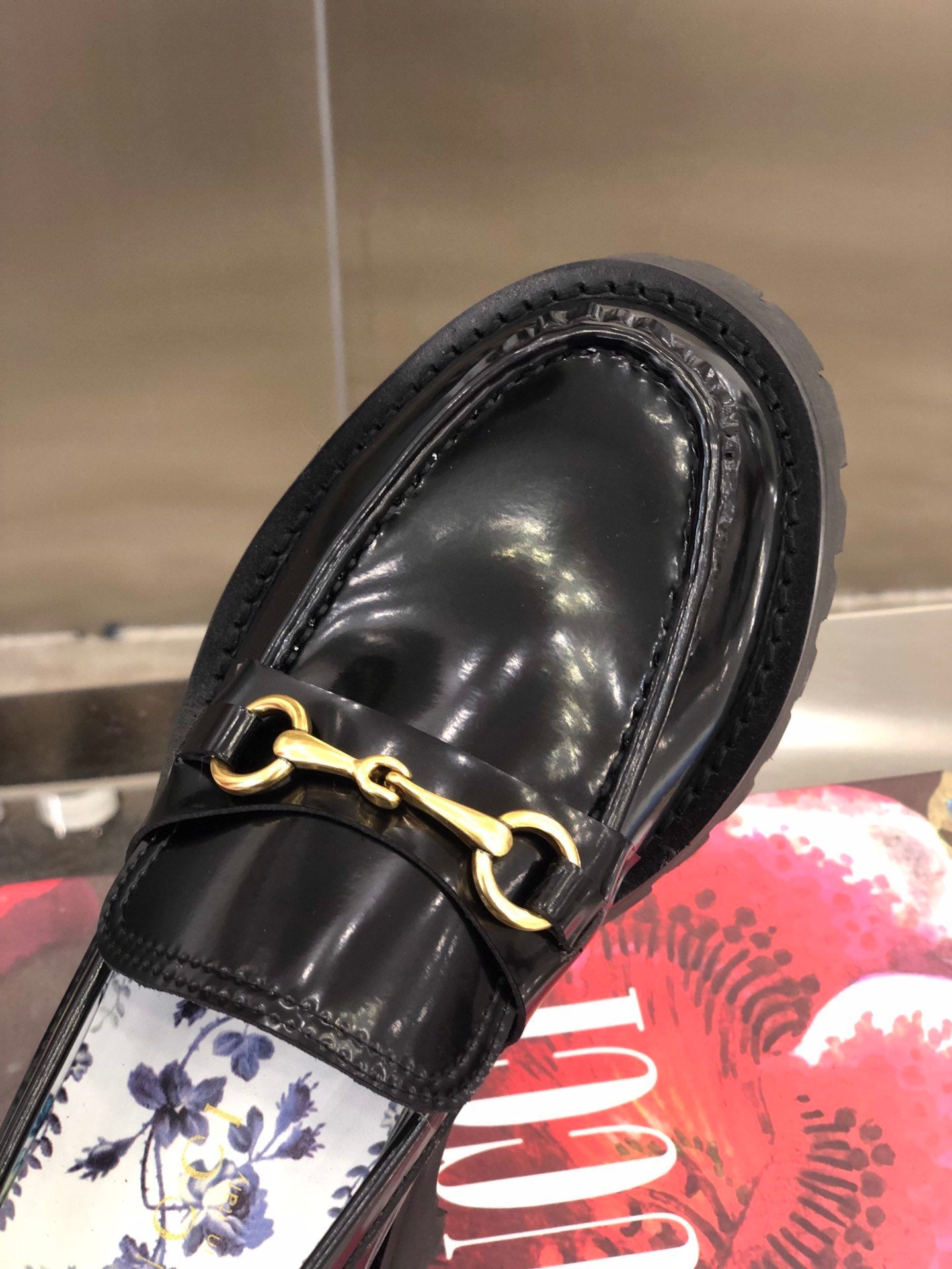 GU Shoes Platform Loafer Lug Sole