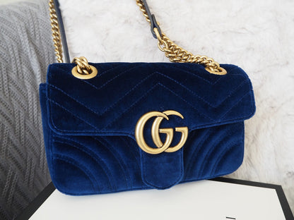 GU Bag Marmont  Velvet Shoulder 26 CM 4 color 's