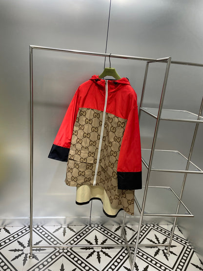 GU Jacket Hoodie Logo Tiger Anorak