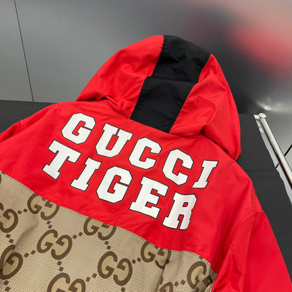 GU Jacket Hoodie Logo Tiger Anorak