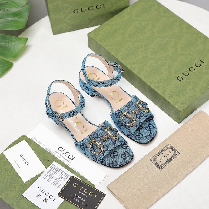 GU Sandals Monogram  2 Color 's Mule