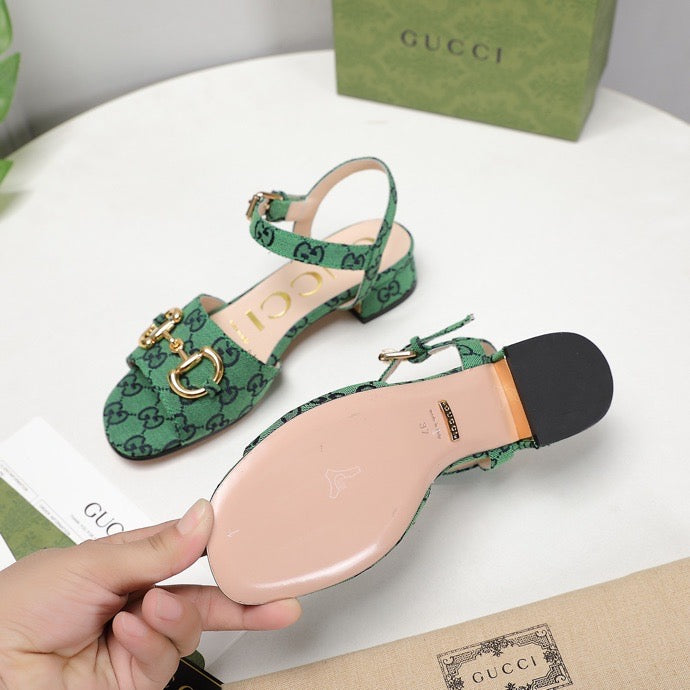 GU Sandals Monogram  2 Color 's Mule