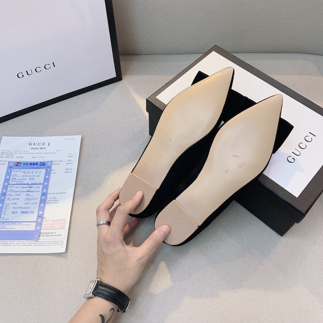 GU Shoes Black Flat