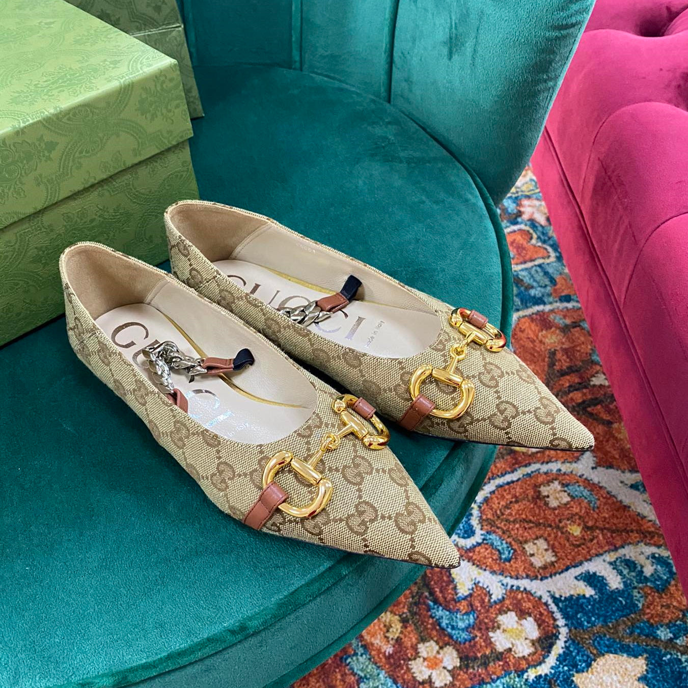 GU Shoes Flat Ballet  2 Color 's Mule