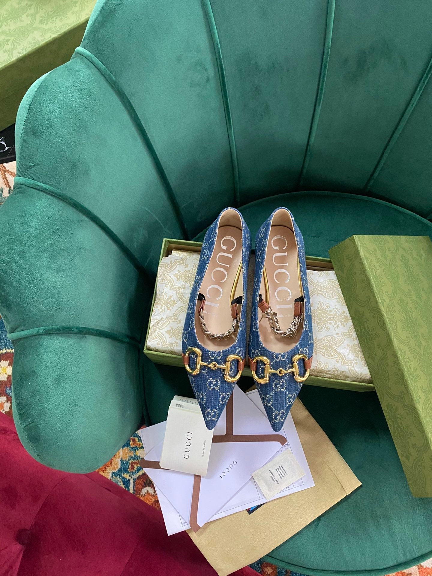 GU Shoes Flat Ballet  2 Color 's Mule