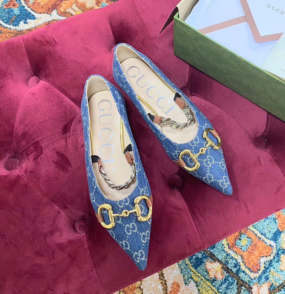 GU Shoes Flat Ballet  2 Color 's Mule