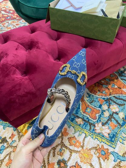 GU Shoes Flat Ballet  2 Color 's Mule