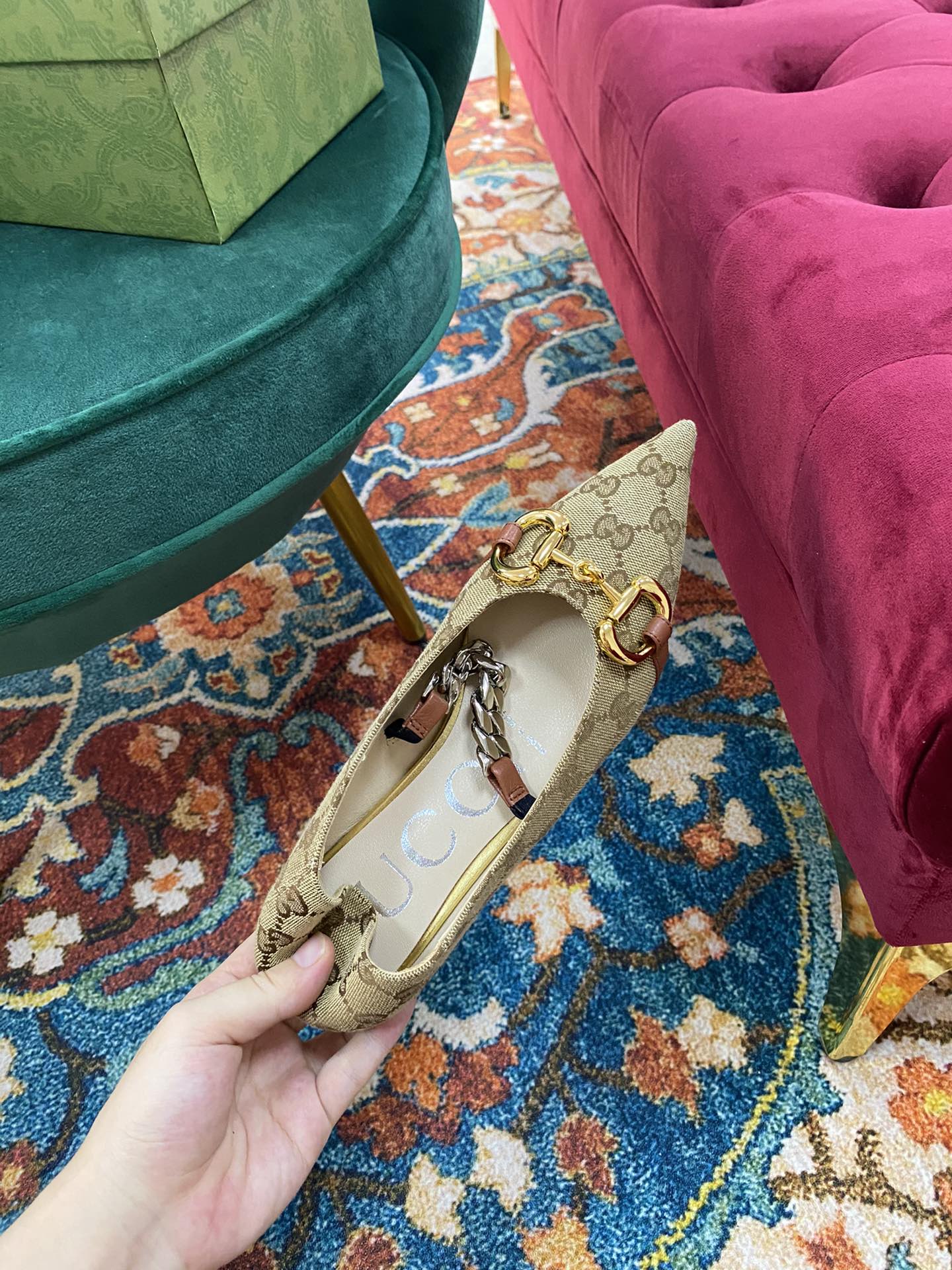 GU Shoes Flat Ballet  2 Color 's Mule