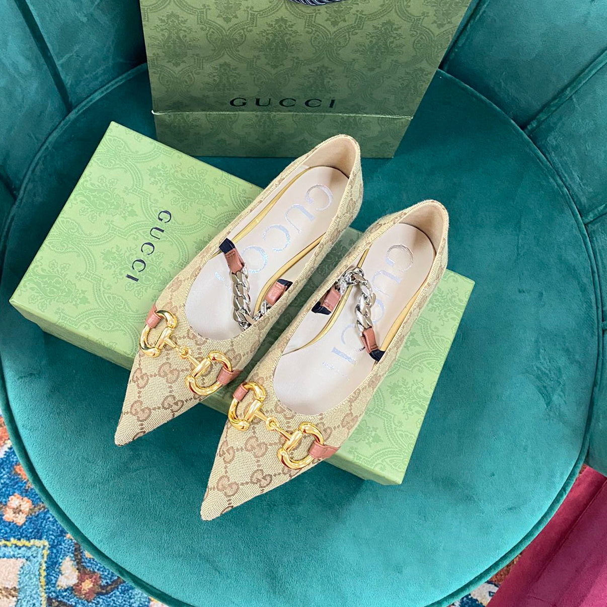 GU Shoes Flat Ballet  2 Color 's Mule