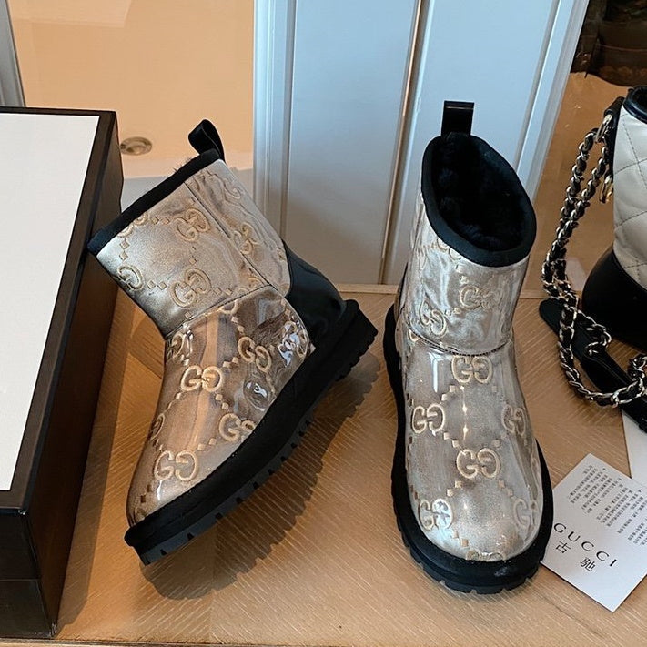 UGG GU Boots Silver