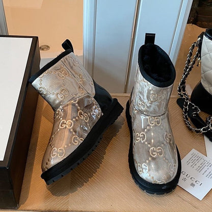 UGG GU Boots Silver