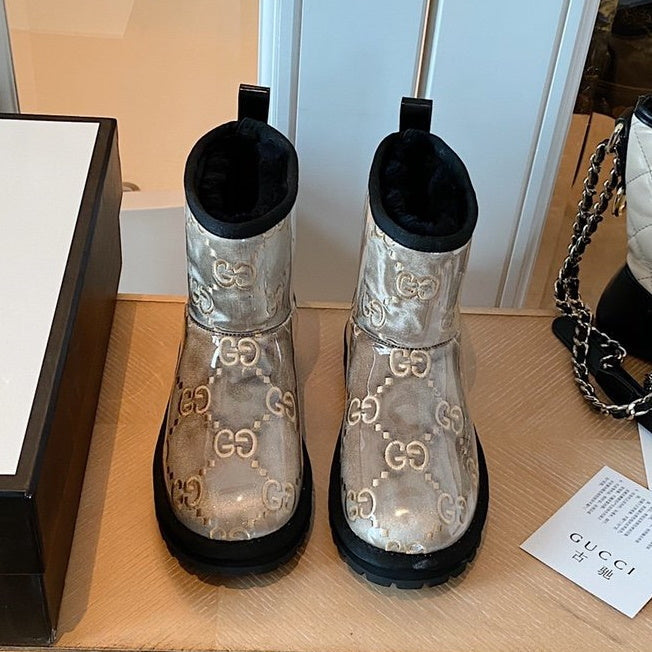 UGG GU Boots Silver