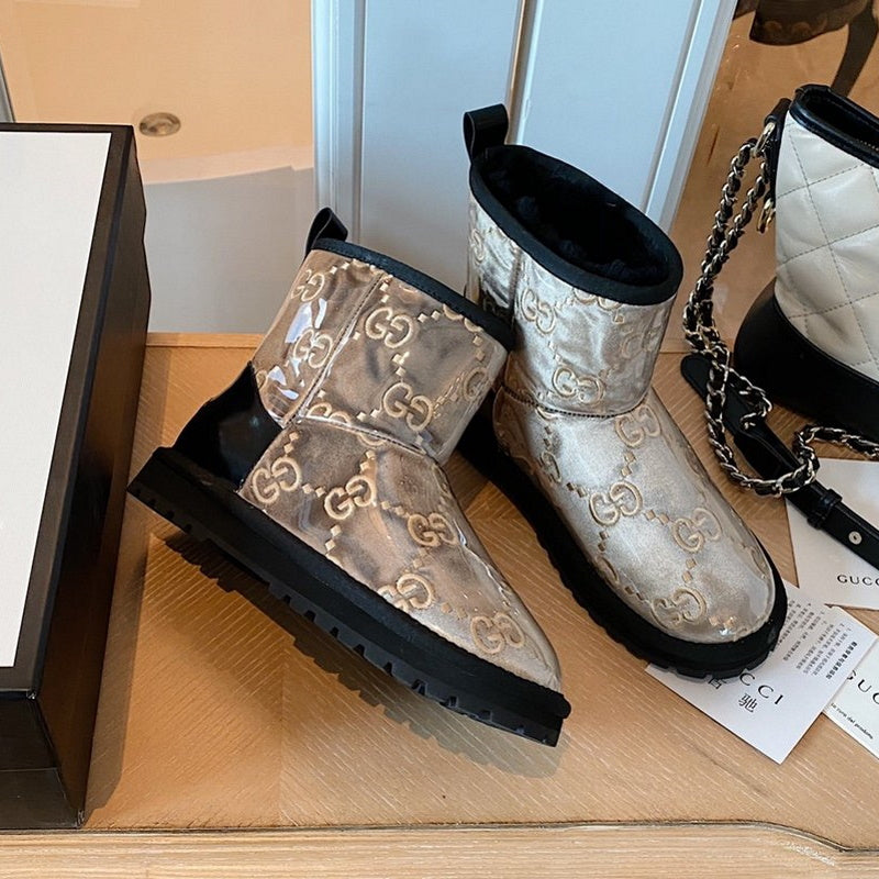 UGG GU Boots Silver