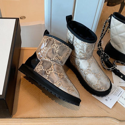 UGG GU Boots Silver