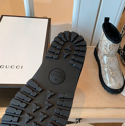 UGG GU Boots Silver