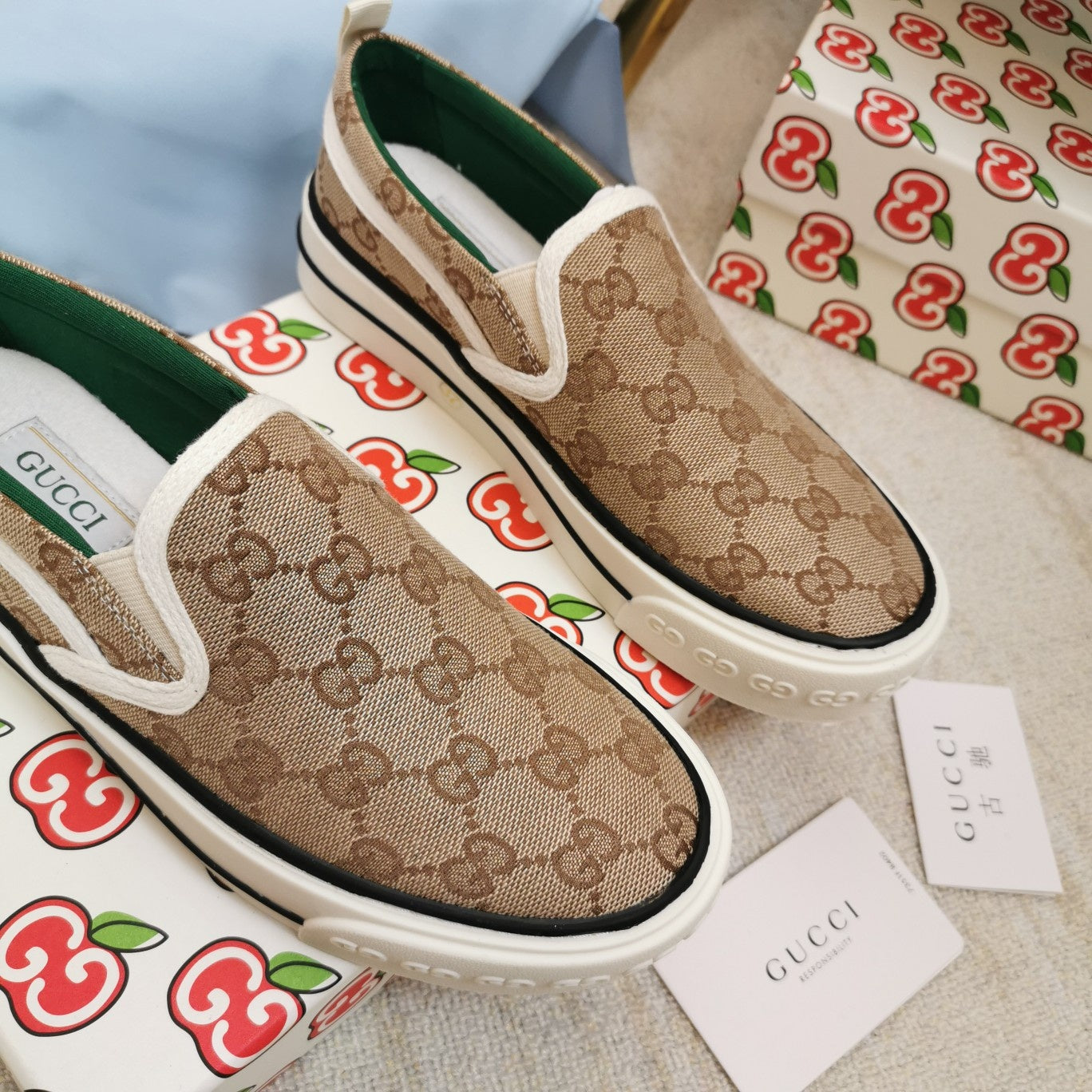 GU  Slip-on Sneakers Tennis Shoes