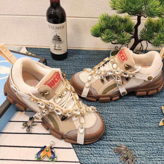 GU  Sneakers Brown Crystal