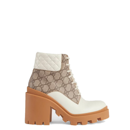GU Boots Logo Wedge Platform