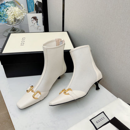 GU Boots Low Heels  2 Color 's Mesh