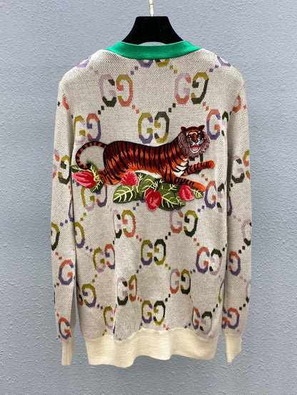 GU Sweater Pullover Woman Jacket Tiger