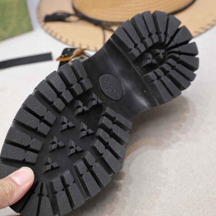 GU  Sandals  Platform Wedge Black
