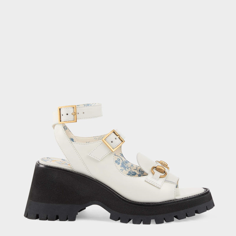 GU  Sandals  Platform Wedge White