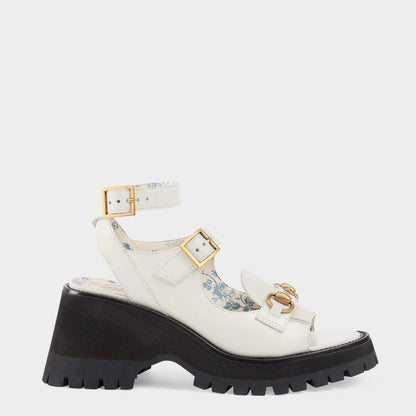 GU  Sandals  Platform Wedge White