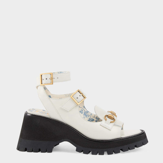 GU  Sandals  Platform Wedge White