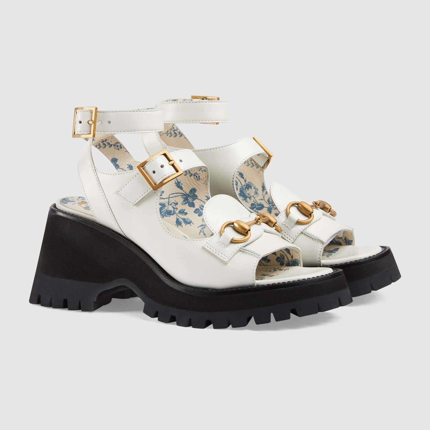 GU  Sandals  Platform Wedge White