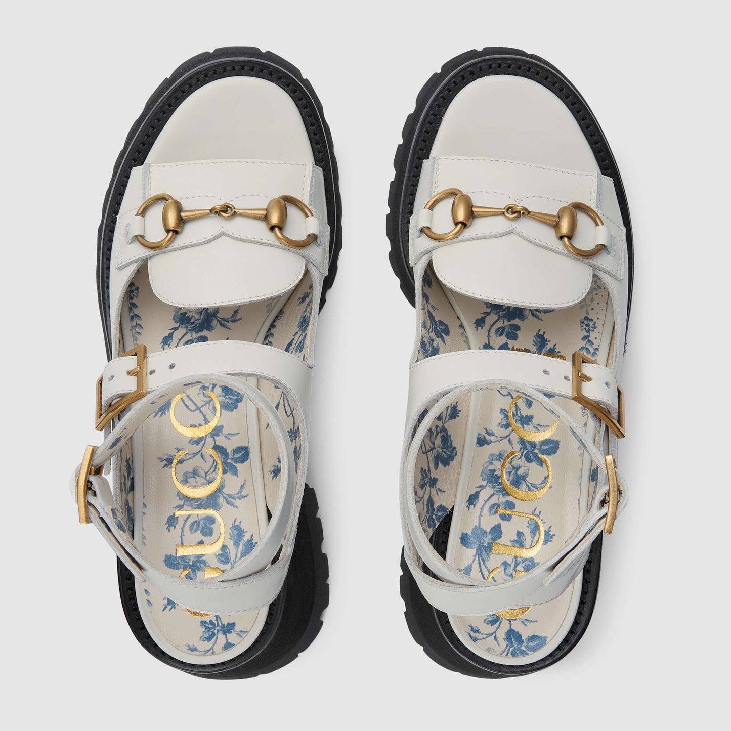 GU  Sandals  Platform Wedge White