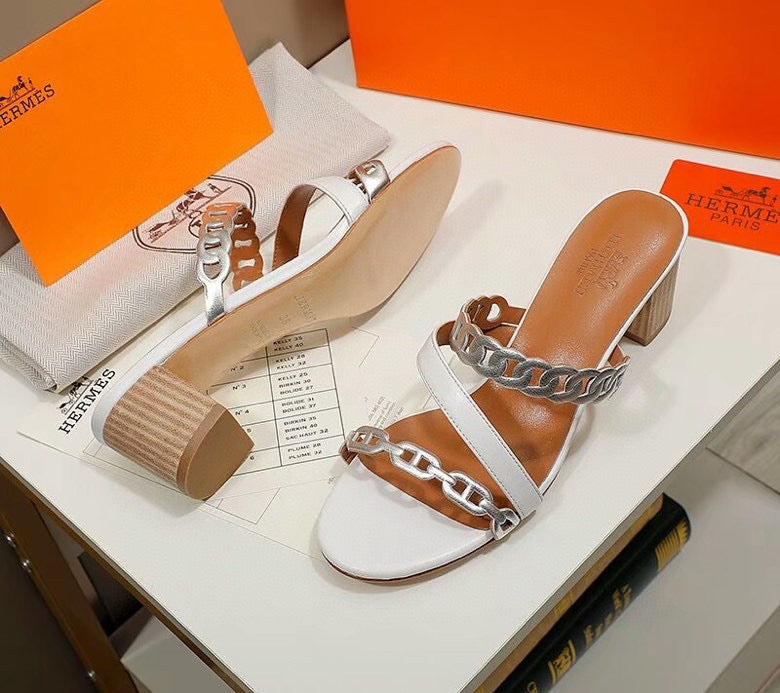 HRM Slippers Sandals White