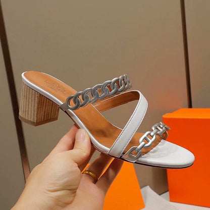 HRM Slippers Sandals White