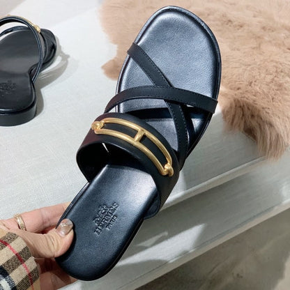HRM Slippers Sandals Black