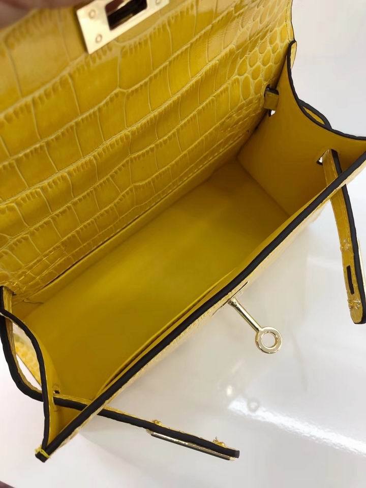 HRM Bag Kell Croco 22 cm Yellow