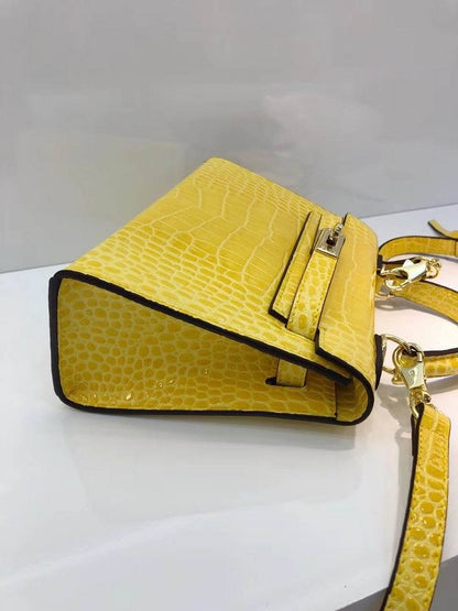 HRM Bag Kell Croco 22 cm Yellow