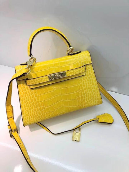 HRM Bag Kell Croco 22 cm Yellow