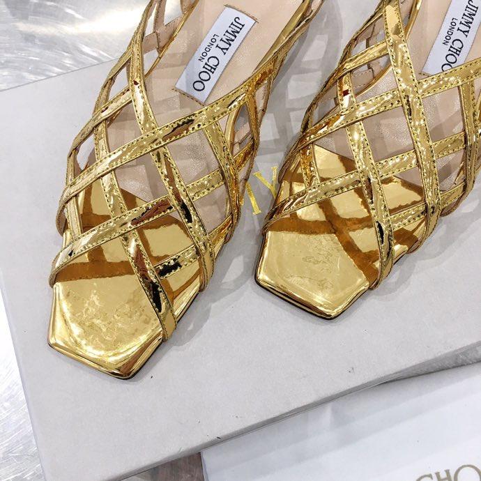JIMY CHU Slippers Mule  Gold