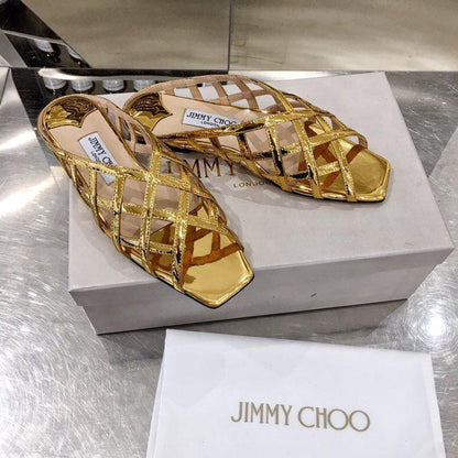 JIMY CHU Slippers Mule  Gold