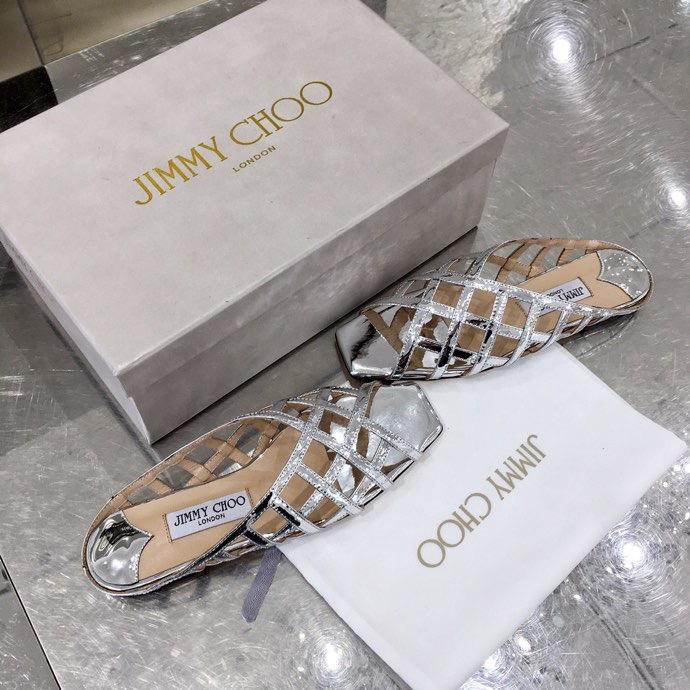 JIMY CHU Slippers Mule  Silver