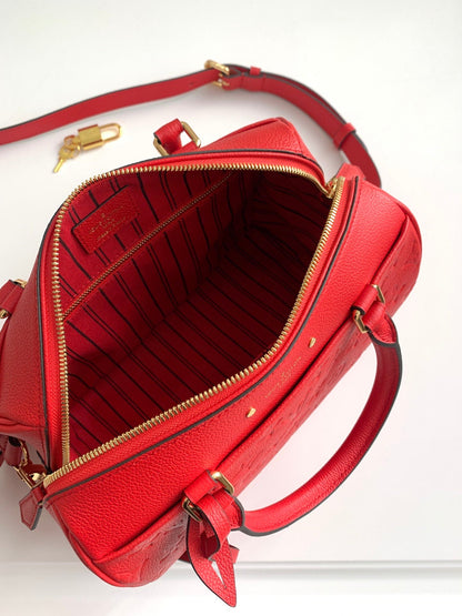 LU  Bag Red 25 cm Speedy