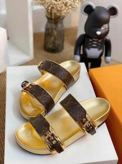 LU Slippers Toe Monogram  2 Color 's