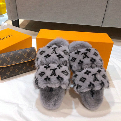 LU  Slippers Bom Dia Mink 2 Color 's