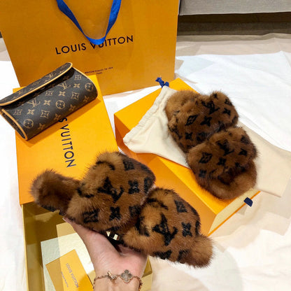 LU  Slippers Bom Dia Mink 2 Color 's