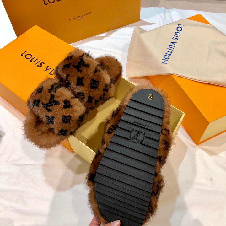 LU  Slippers Bom Dia Mink 2 Color 's