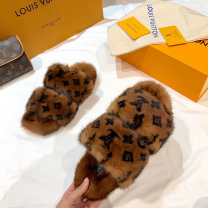 LU  Slippers Bom Dia Mink 2 Color 's