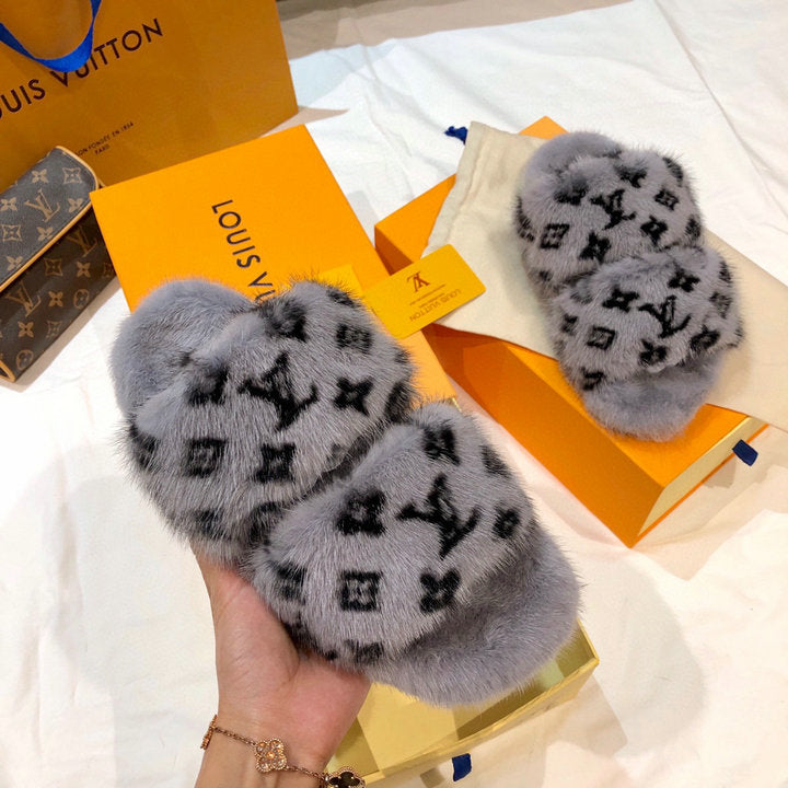 LU  Slippers Bom Dia Mink 2 Color 's