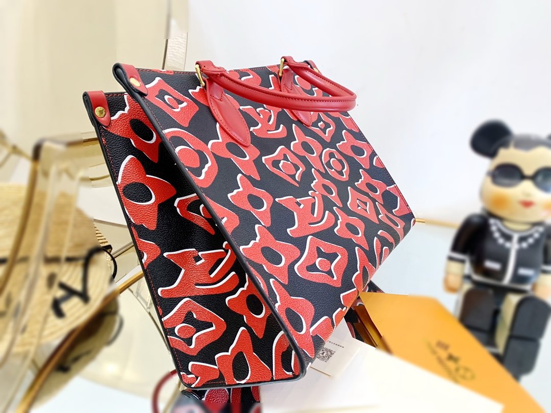 LU URS Tote Bag Red 35 cm